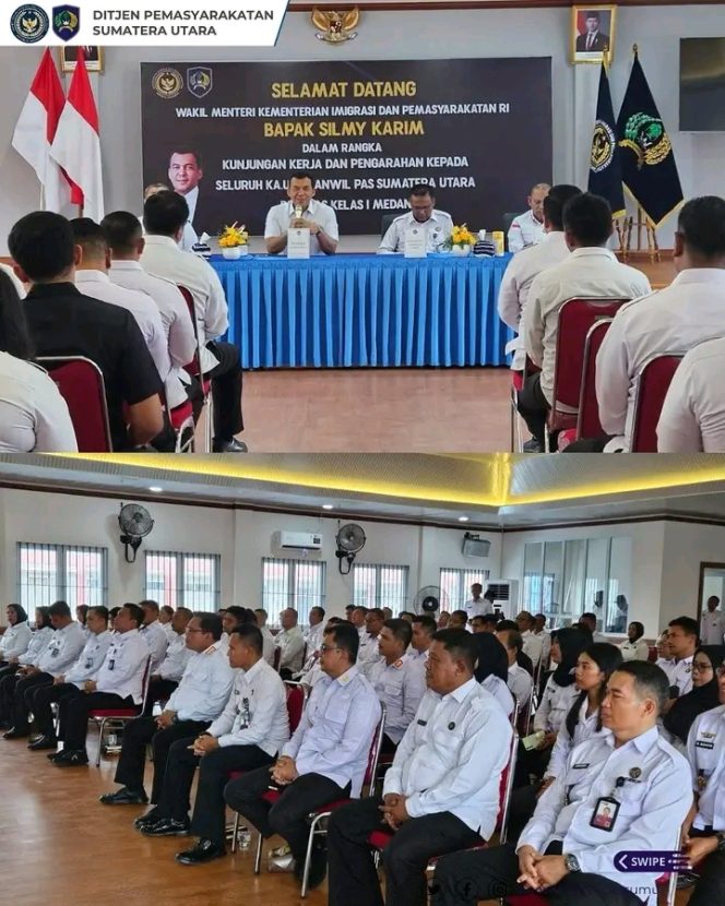 
					Profesionalitas dalam Kepemimpinan: Wamen Silmy Karim Lakukan Penguatan Kalapas dan Karutan Ditjenpas Sumut