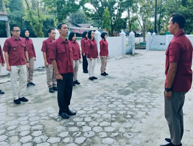 
					Apel Pagi Bapas Palangka Raya, Seruan Yel-Yel WBK Wujudkan Semangat Bersama