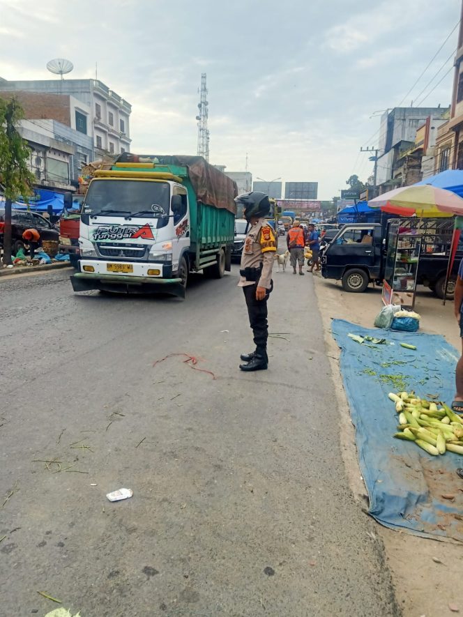 
					Strong Point Pagi di Jalan Sudirman Bagan Batu, Polsek Bagan Sinembah Laksanakan Giat