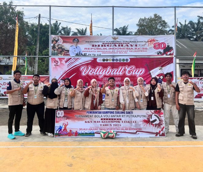 
					KKN MAS 2025 Kelompok 143 Dan 144 Gelar Turnamen Voli Putra-Putri Antar RT: Ukir Prestasi Kemerdekaan di Kampung Sialang Sakti