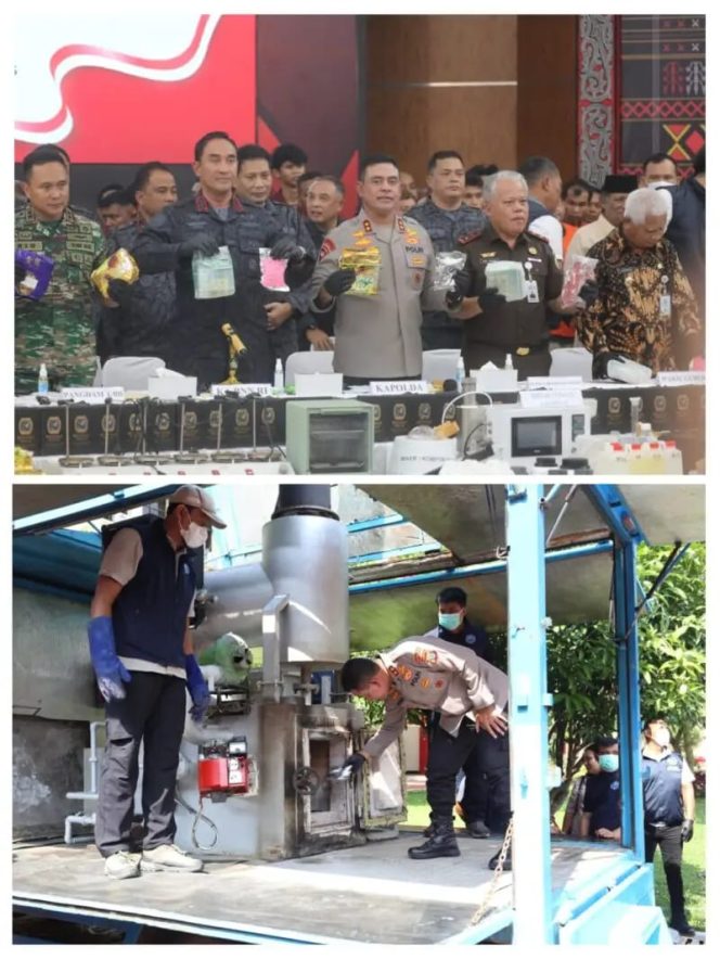 
					Selamatkan Jutaan Jiwa, Polda Sumut Musnahkan Barang Bukti Narkoba Dengan Nilai Fantastis