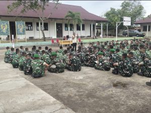 BNK Kampar Gelar Sosialisasi P4GN untuk Prajurit Yonif TP 898 / Pancalang Cakti