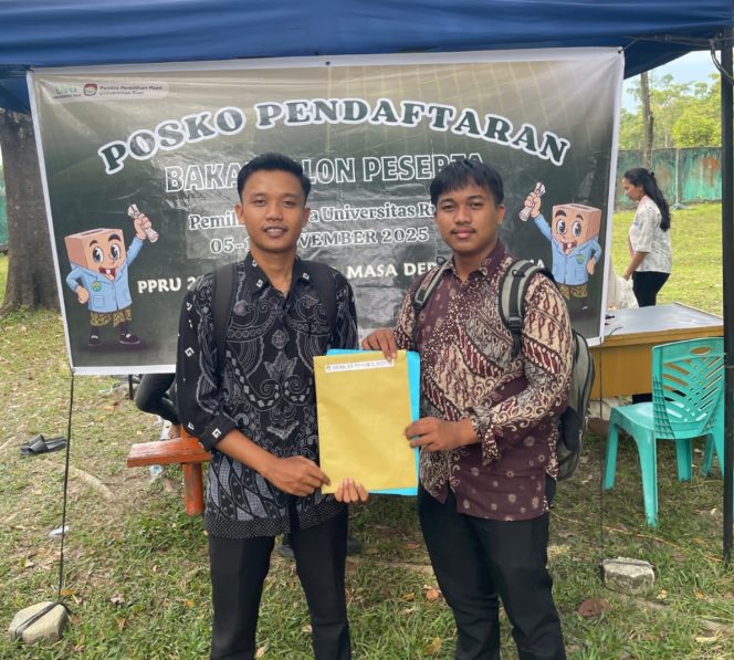 
					Resmi Mendaftar, Fauzan-Dion Siap Perjuangkan Hak-Hak Mahasiswa UNRI