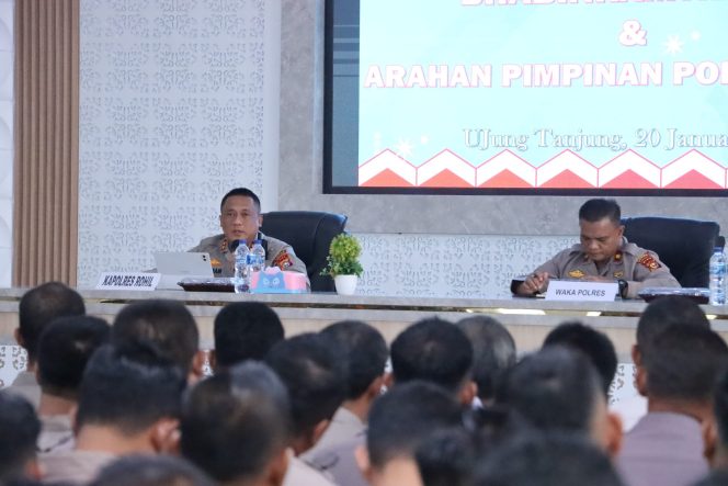 
					Giat Rutin Bulanan, Polres Rohil Adakan Analisa dan Evaluasi (Anev) Kinerja Bhabinkamtibmas