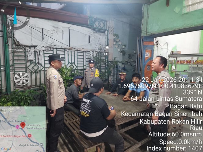 
					Wilayah Terjaga Aman dan Tertib, Polsek Bagan Sinembah Rutin Laksanakan Giat KRYD
