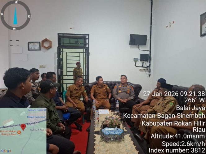 
					Cegah Karhutla Dua Kecamatan, Polsek Bagan Sinembah Gelar Rapat Koordinasi
