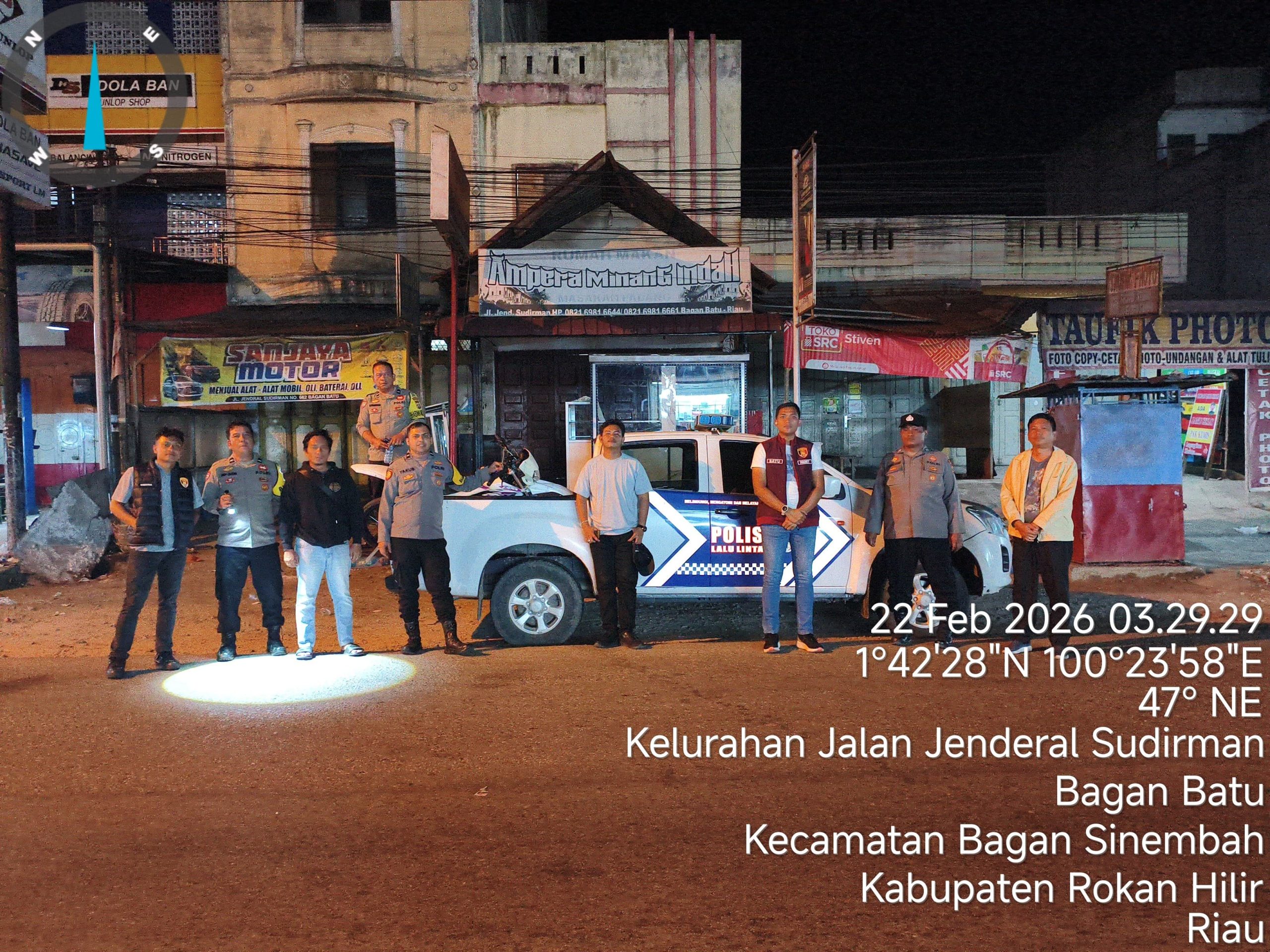 Agar Ibadah Bulan Ramadhan Berjalan Aman, Polsek Bagan Sinembah Rutin Intensifkan Penertiban Balap Liar