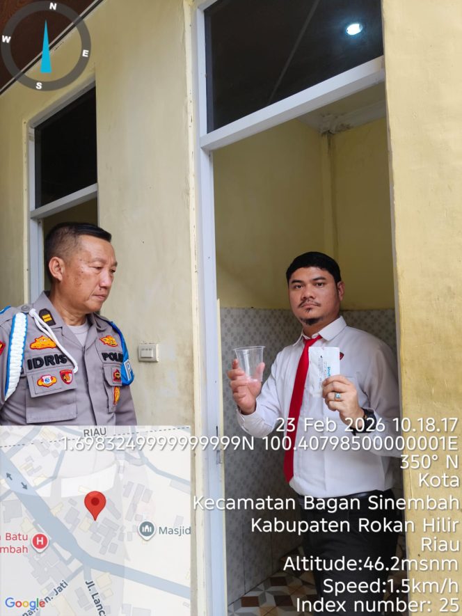 
					Polsek Bagan Sinembah Laksanakan Tes Urine, Pengawasan Melekat Seluruh Personil Negatif Narkotika