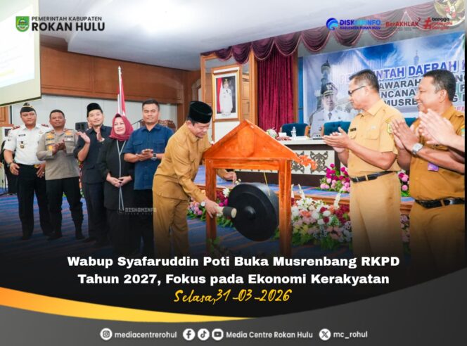 
					Buka Musrenbang RKPD 2027, Wabup Rohul Syafaruddin Poti: Fokus Ekonomi Kerakyatan