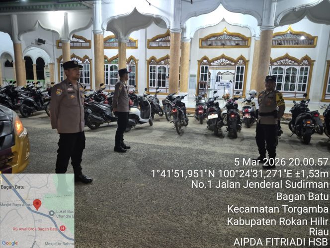 
					Sholat Tarawih di Bulan Suci Ramadhan, Polsek Bagan Sinembah lakukan Pengamanan