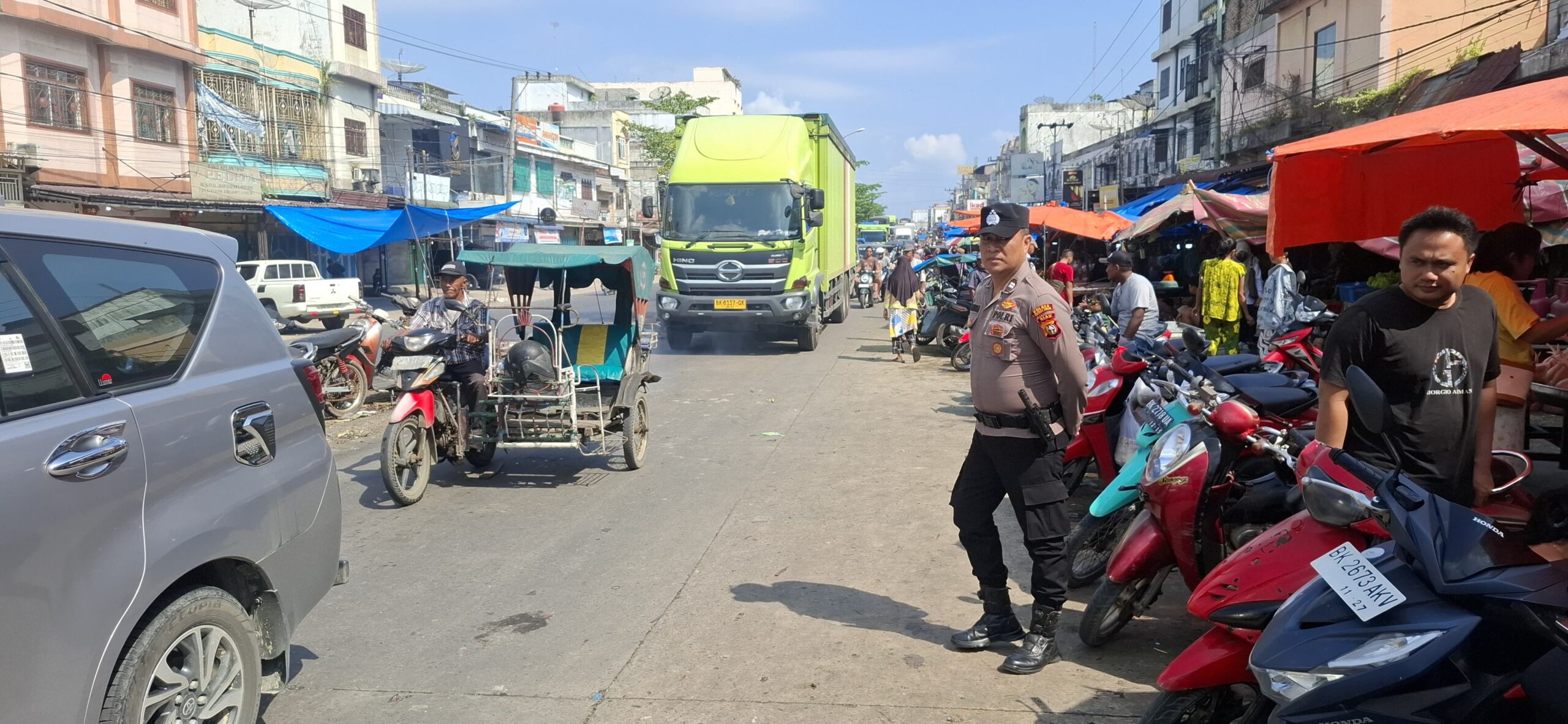 Antisipasi Tindak Kriminal, Polsek Bagan Sinembah Patroli Rutin di Tempat Keramaian