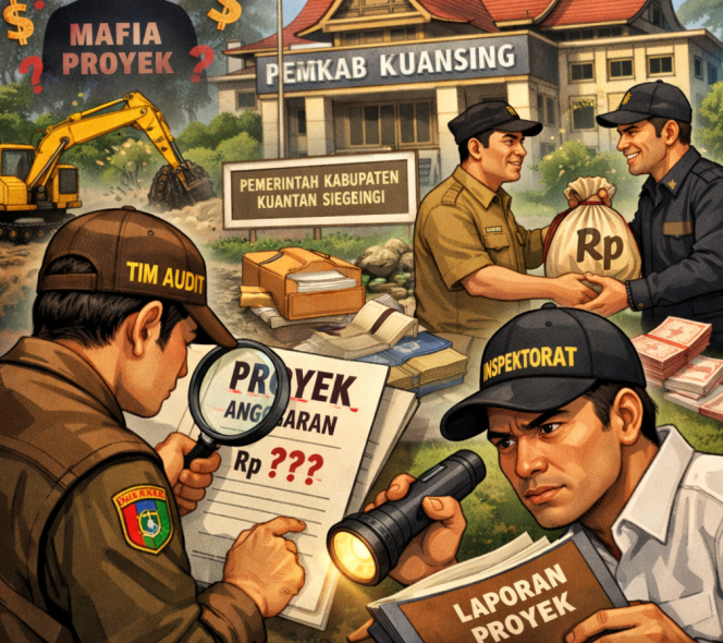 
					Dugaan Pilih Kasih Pencairan Proyek di Pemkab Kuansing, APH Diminta Turun Tangan, Keadilan Harus Ditegakkan