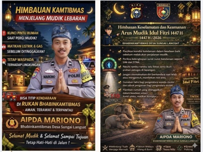 
					Jelang Lebaran, Bhabinkamtibmas Sungai Langsat Salurkan Bansos dan Ingatkan Warga Aman Saat Mudik