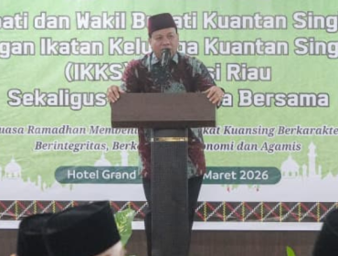 Buka Puasa Bersama IKKS Riau, Bupati Suhardiman Dorong Perantau Berkontribusi untuk Kuansing