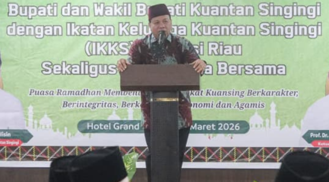 Buka Puasa Bersama IKKS Riau, Bupati Suhardiman Dorong Perantau Berkontribusi untuk Kuansing