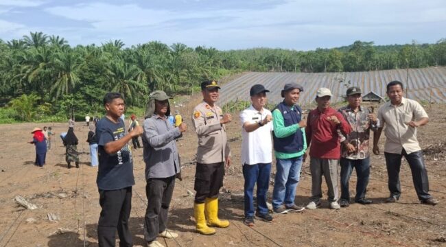 Polsek Tambusai Dukung Program Ketahanan Pangan Prabowo 