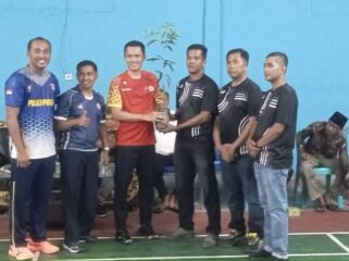 Sambut HUT Bhayangkara ke-80, Kapolres Kuansing Buka Turnamen Badminton Cup 2026 di Pangean