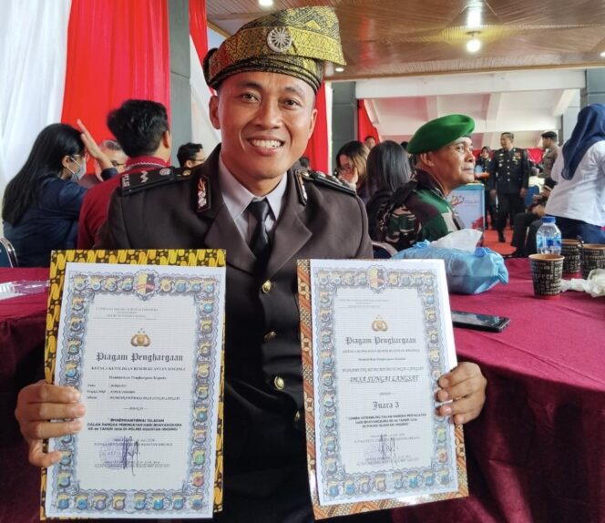 
					Aipda Mariono Borong 3 Penghargaan Sekaligus di Momen Hari Bhayangkara ke-80
