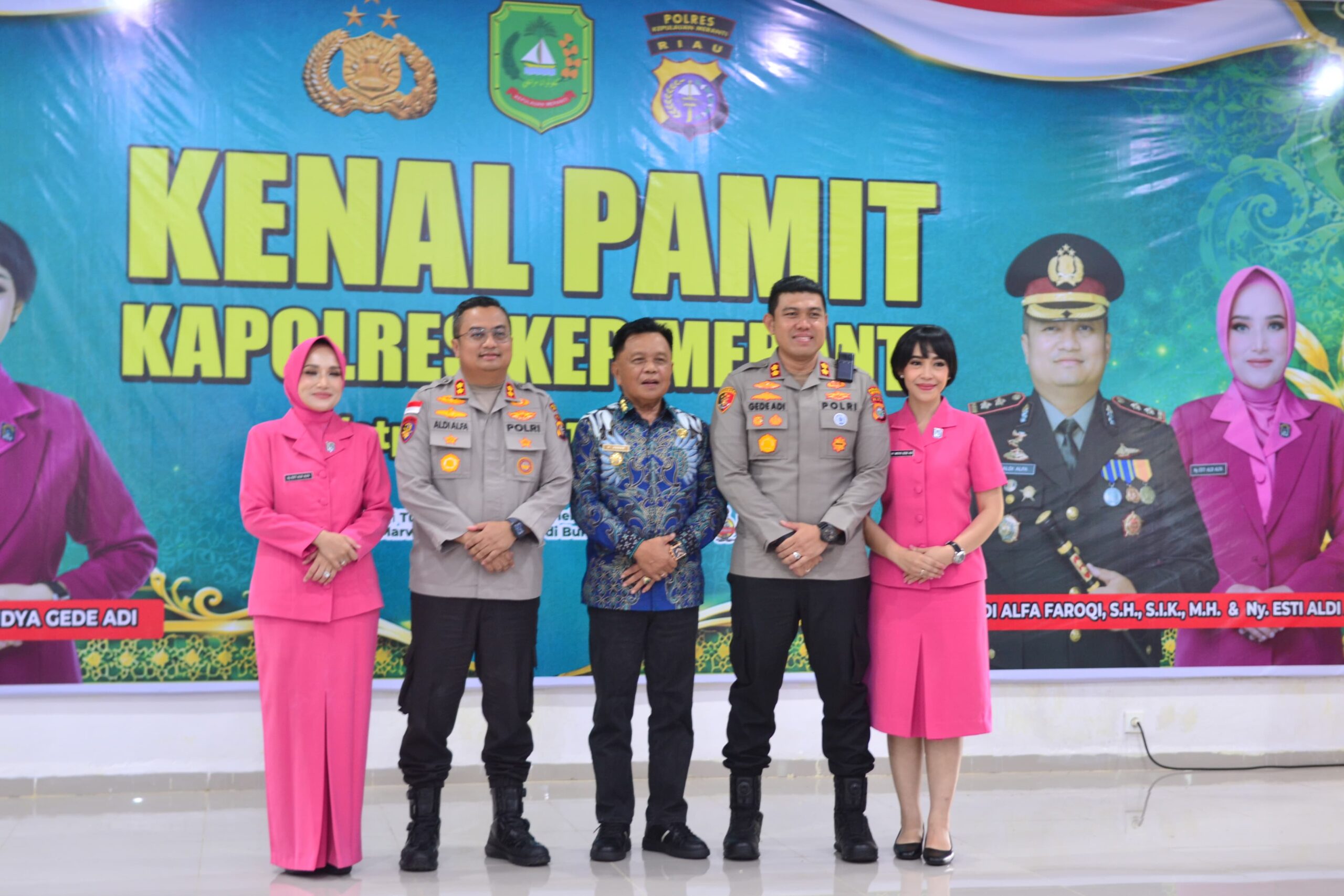 Bupati Asmar Sambut Kapolres Baru Kepulauan Meranti, Kenang Dedikasi AKBP Aldi Alfa Faroqi