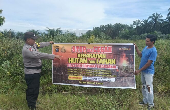 
					Jangan Bakar Lahan! Patroli Karhutla Polsek Simpang Kanan Intensifkan Himbauan kepada Warga