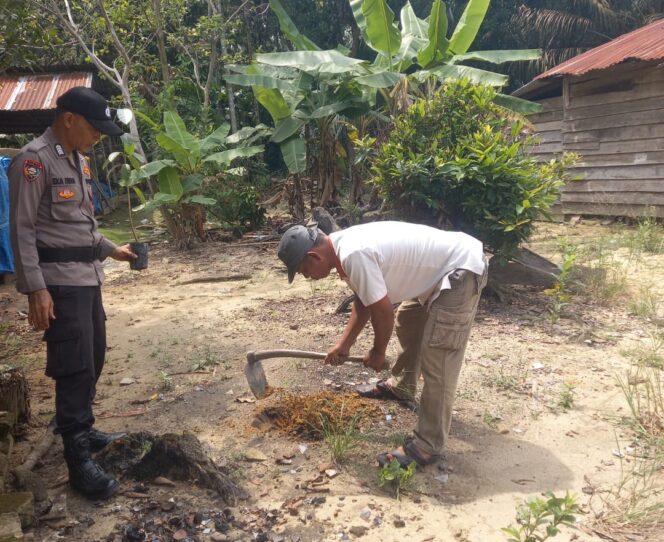 
					Hijaukan Halaman, Polsek Simpang Kanan Cegah Bencana dari Sekarang
