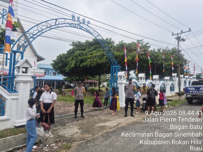 
					Cegah Terorisme dan Curanmor Polsek Bagan Sinembah Tingkatkan Pengamanan Ibadah Gereja