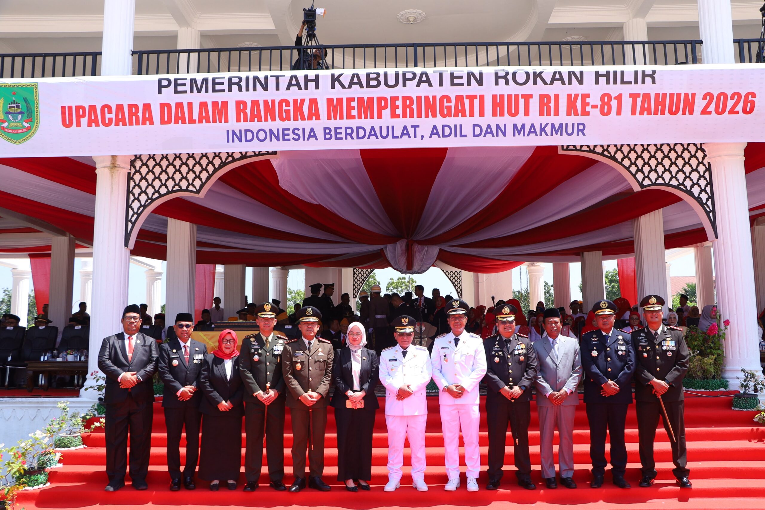 Berikan Remisi Kepada 584 Warga Binaan Secara Simbolis, Saat Upacara  HUT RI ke 81 yang Dihadiri Kapolres Rohil
