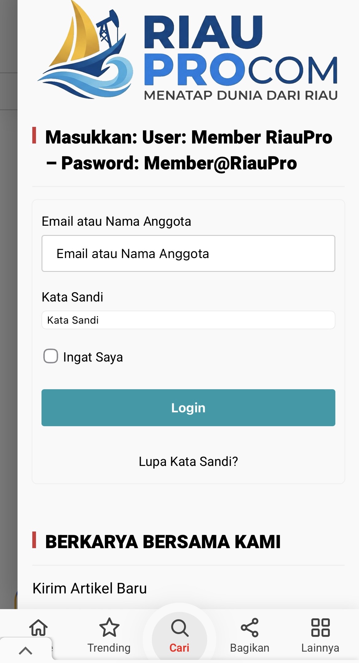 FITUR BARU RIAUPRO.COM – Ingin Tulisanmu Dibaca Banyak Orang? Jadi Penulis di Riaupro.com, Cuma Butuh 3 Langkah!