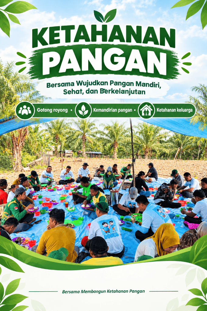 Dukung Program Ketahanan Pangan Presiden RI, Pemdes Bersama Warga Batas Tanam Padi Gogo