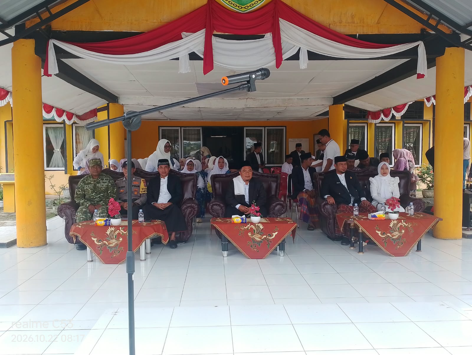 Polsek Simpang Kanan Hadiri Upacara Hari Jadi Kecamatan Simpang Kanan ke-24, dan Hari Santri Nasional ke 11 tahun 2026