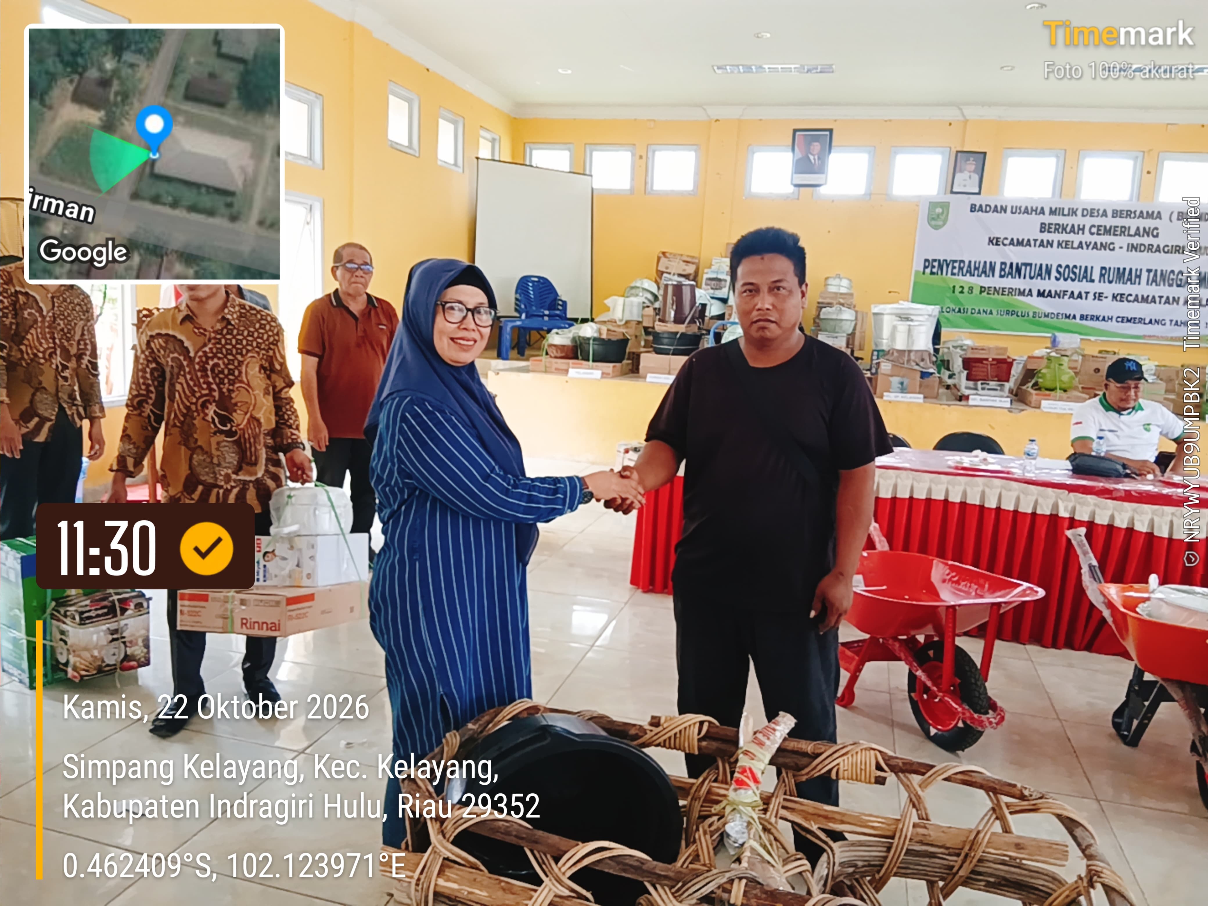 128 Warga Kelayang Dapat Bantuan Bansos  Rumah Tangga Miskin