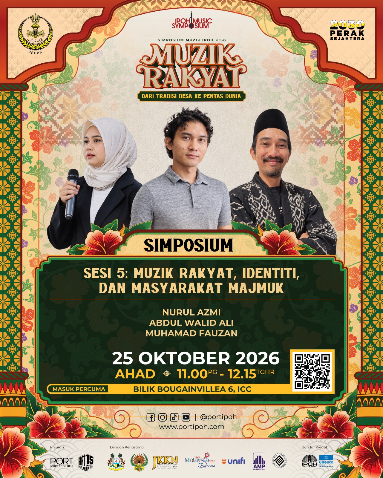 IPOH MUSIC SYMPOSIUM 2026 di Malasya, Undang Budayawan Muda Riau Muhamad Fauzan Sebagai Pembicara